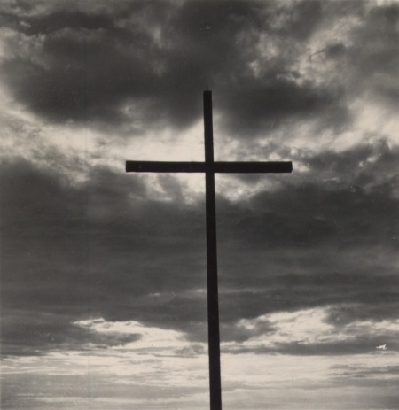The Original Wooden Cross on the mountain