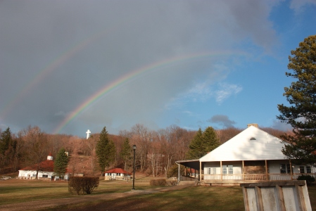 Double rainbow over Jumonville!